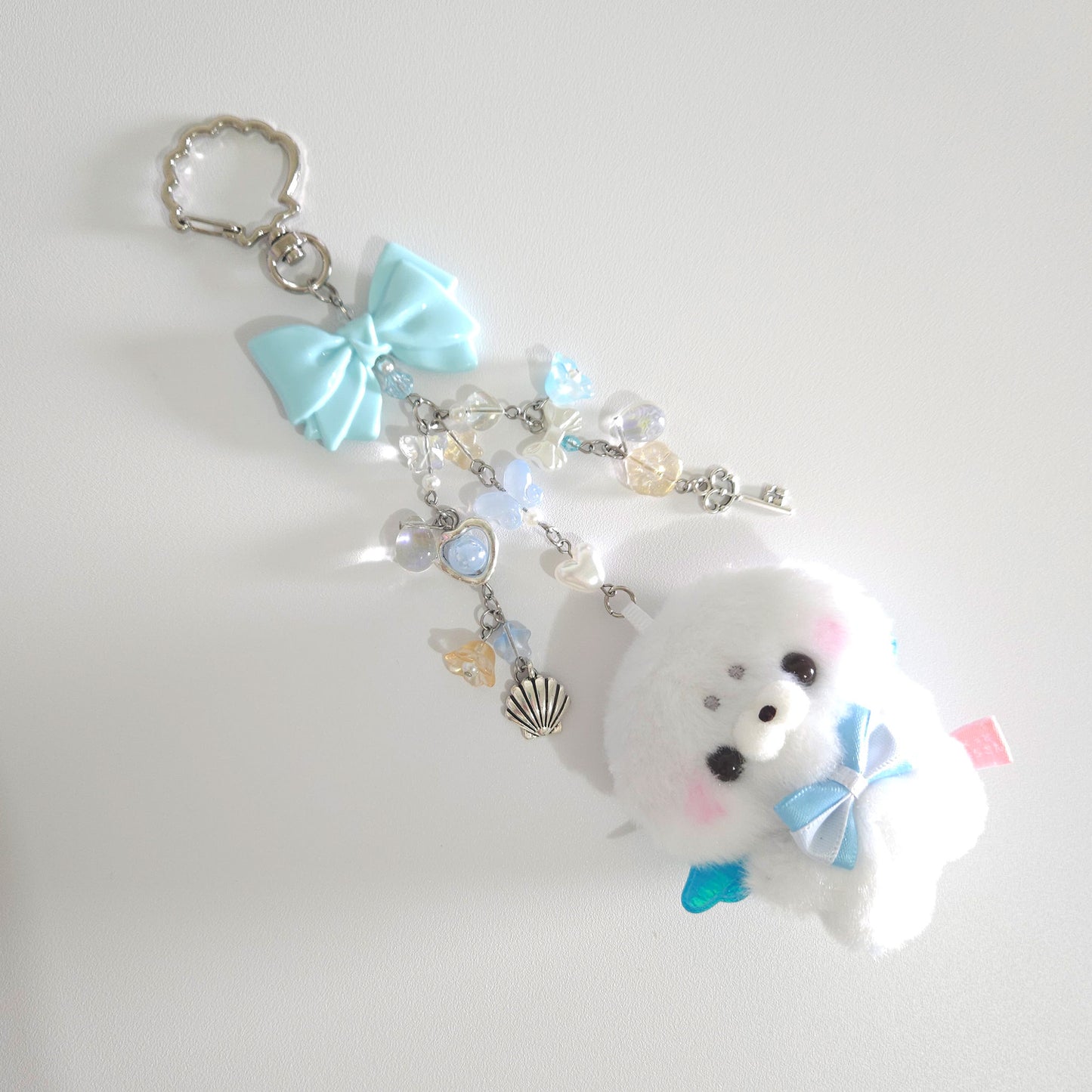 Fluffy Seal - Plush Keychain