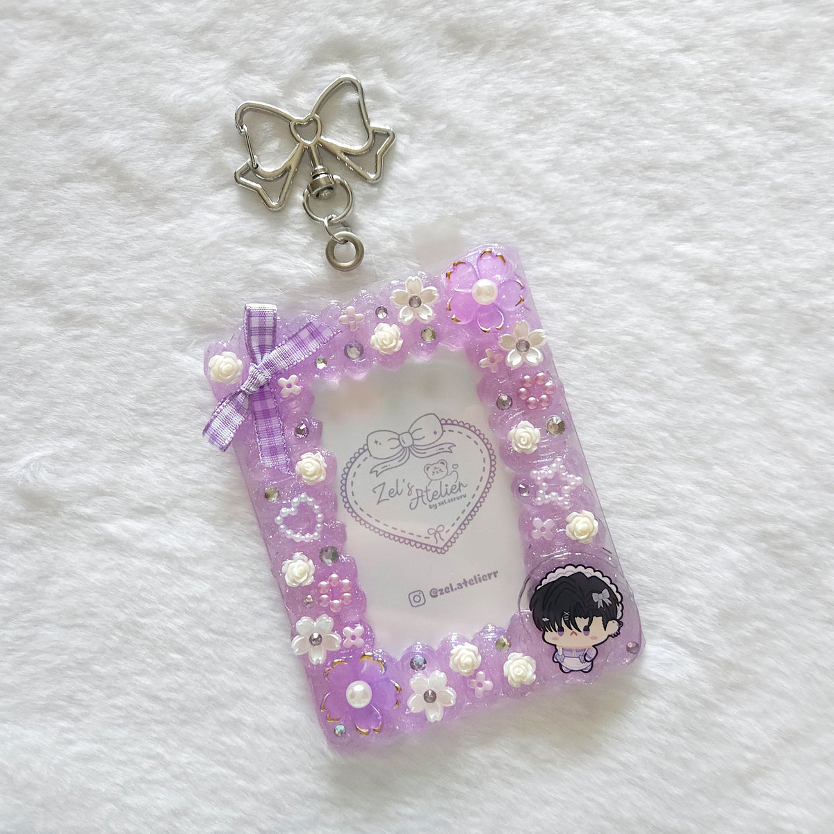 Purple Idol Keychain Deco Toploader