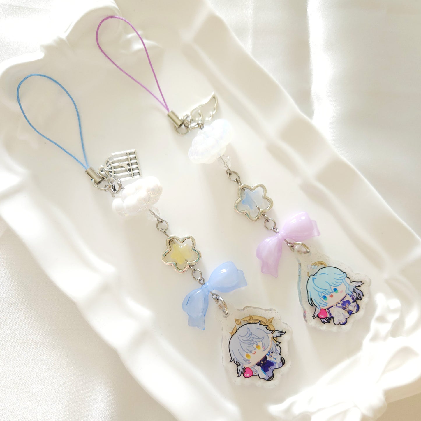 Sunday & Robin Beaded Phone Charm