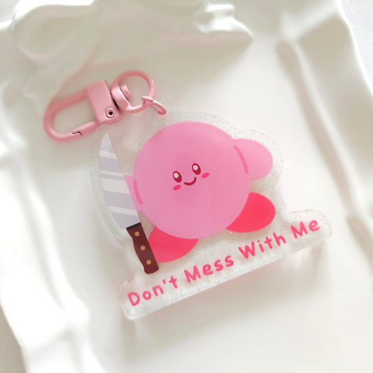 Kirby Knife Meme Keychain