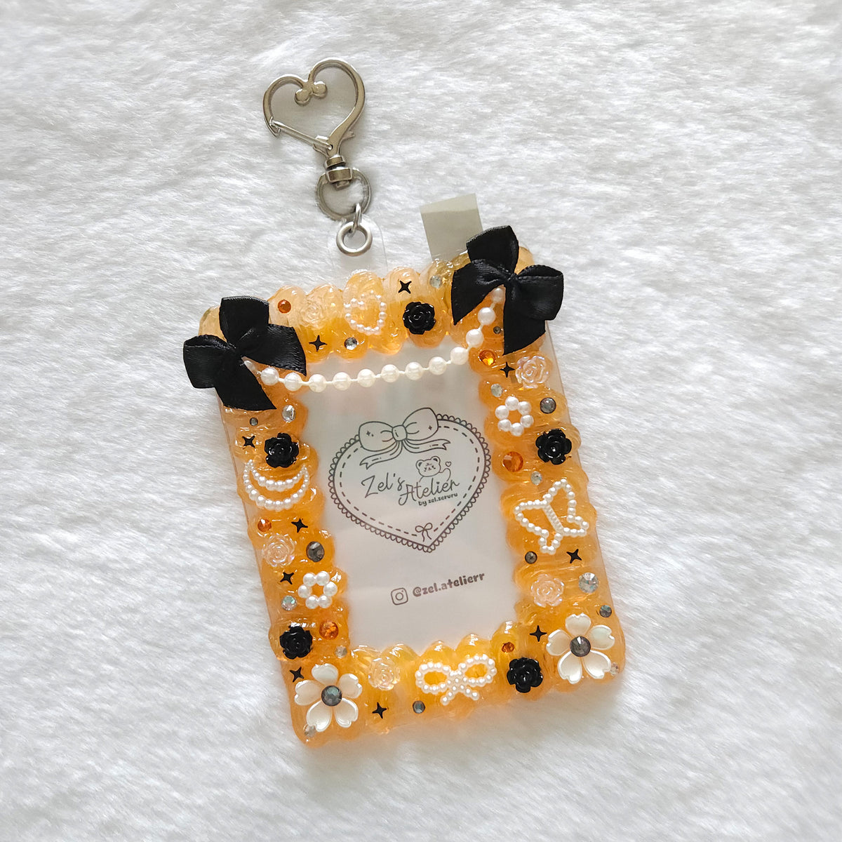 Orange Noir Keychain Deco Toploader (B-Grade)