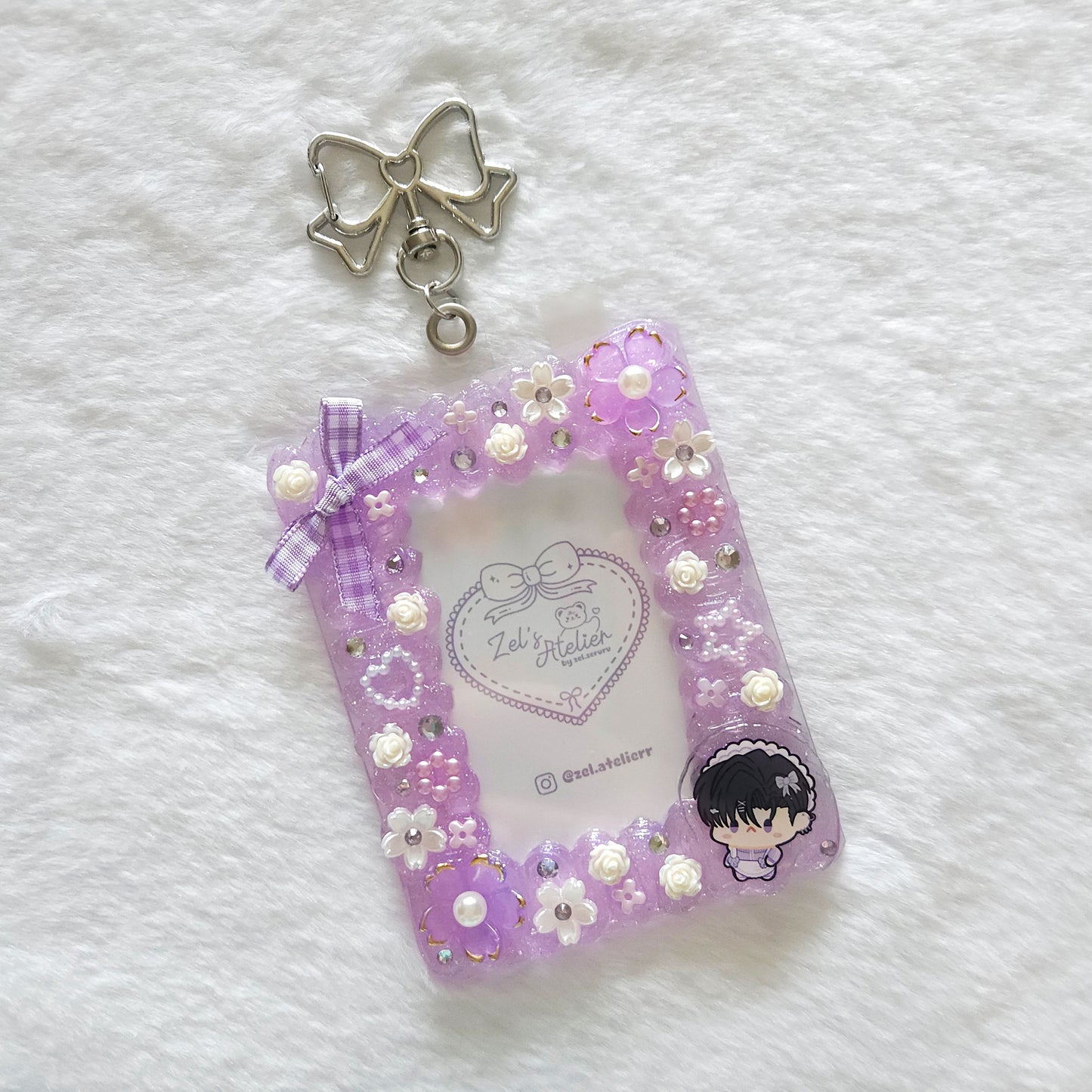 Purple Idol Keychain Deco Toploader