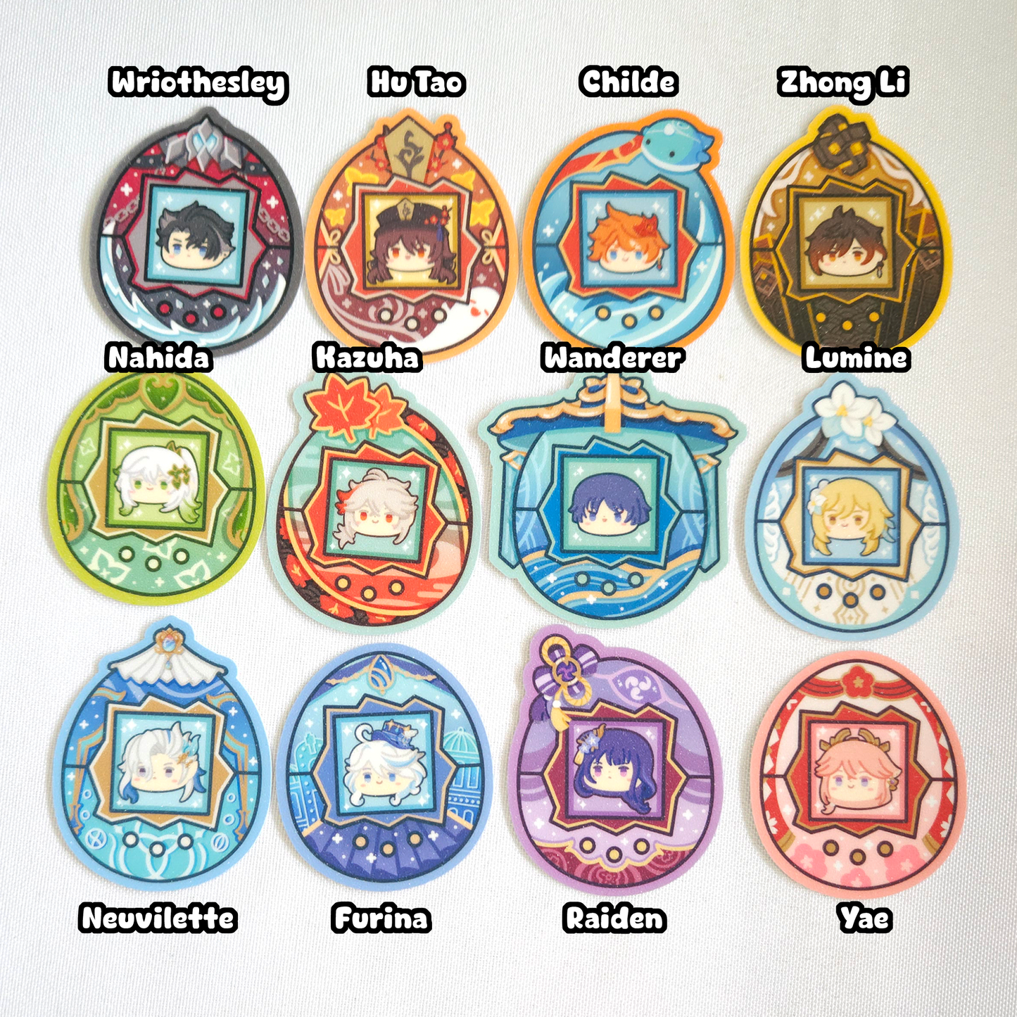 Genshin Tamagotchi Stickers