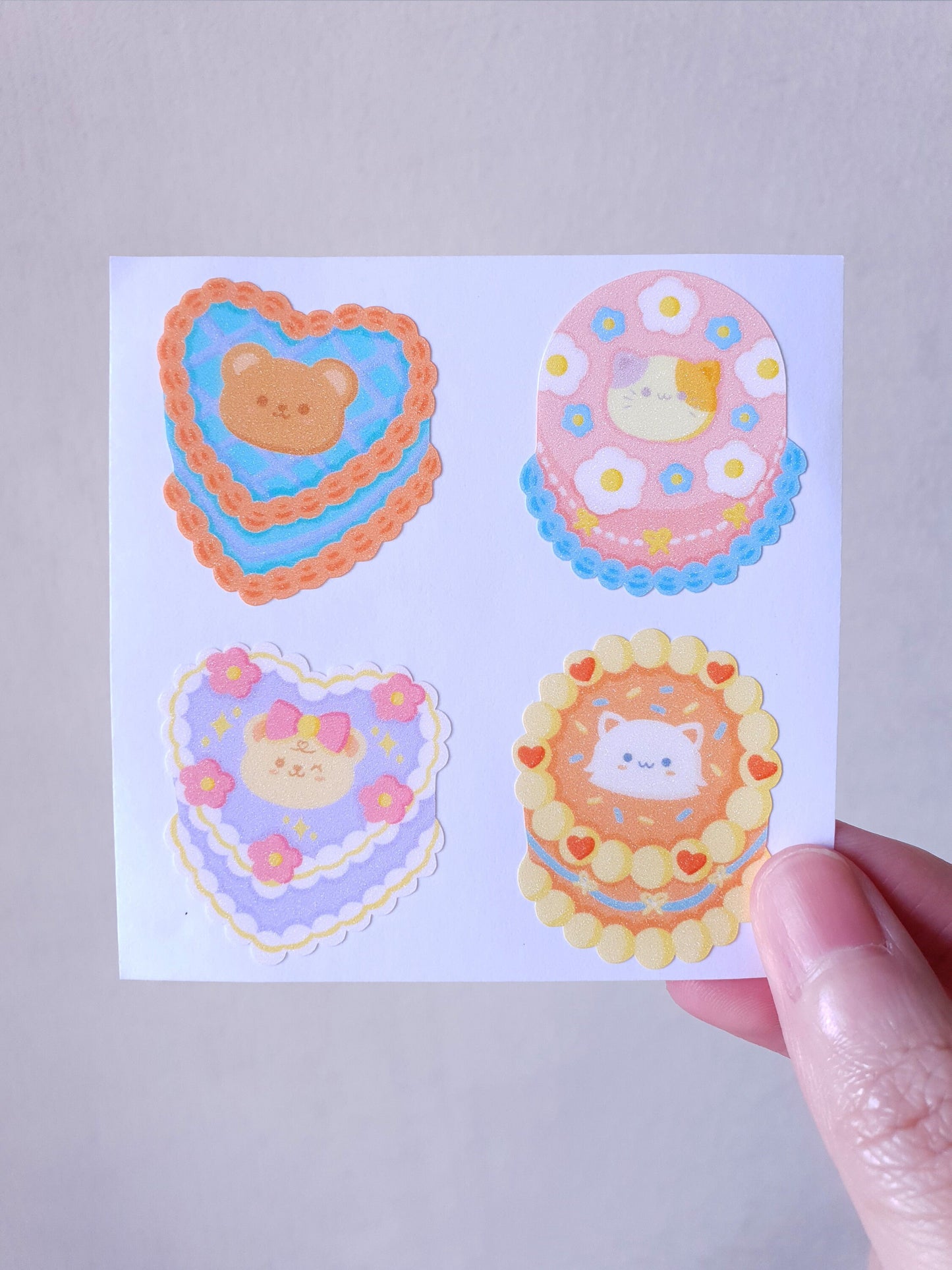 Bento Cake Mini Sticker Sheet