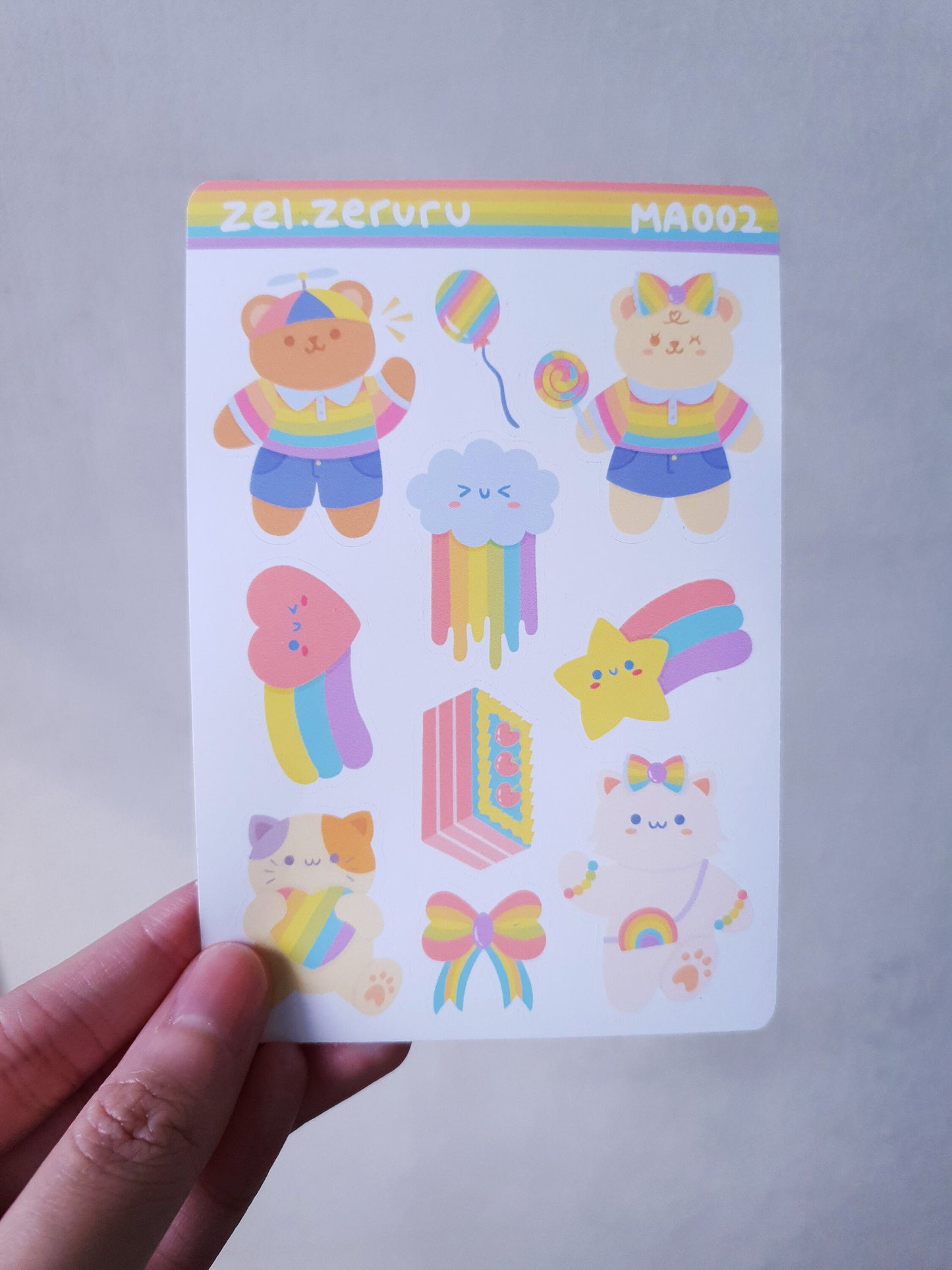 Rainbow Friends Sticker Sheet