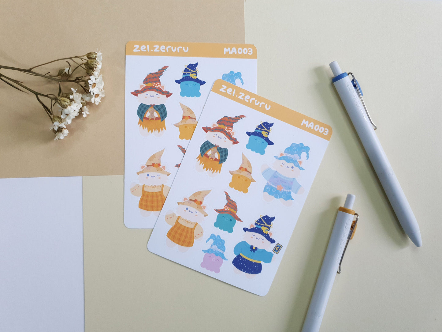 Witch Petunia Sticker Sheet