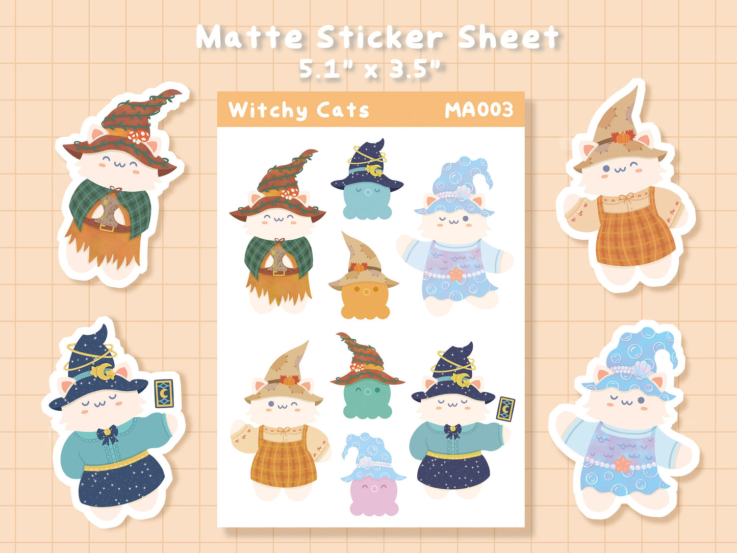 Witch Petunia Sticker Sheet