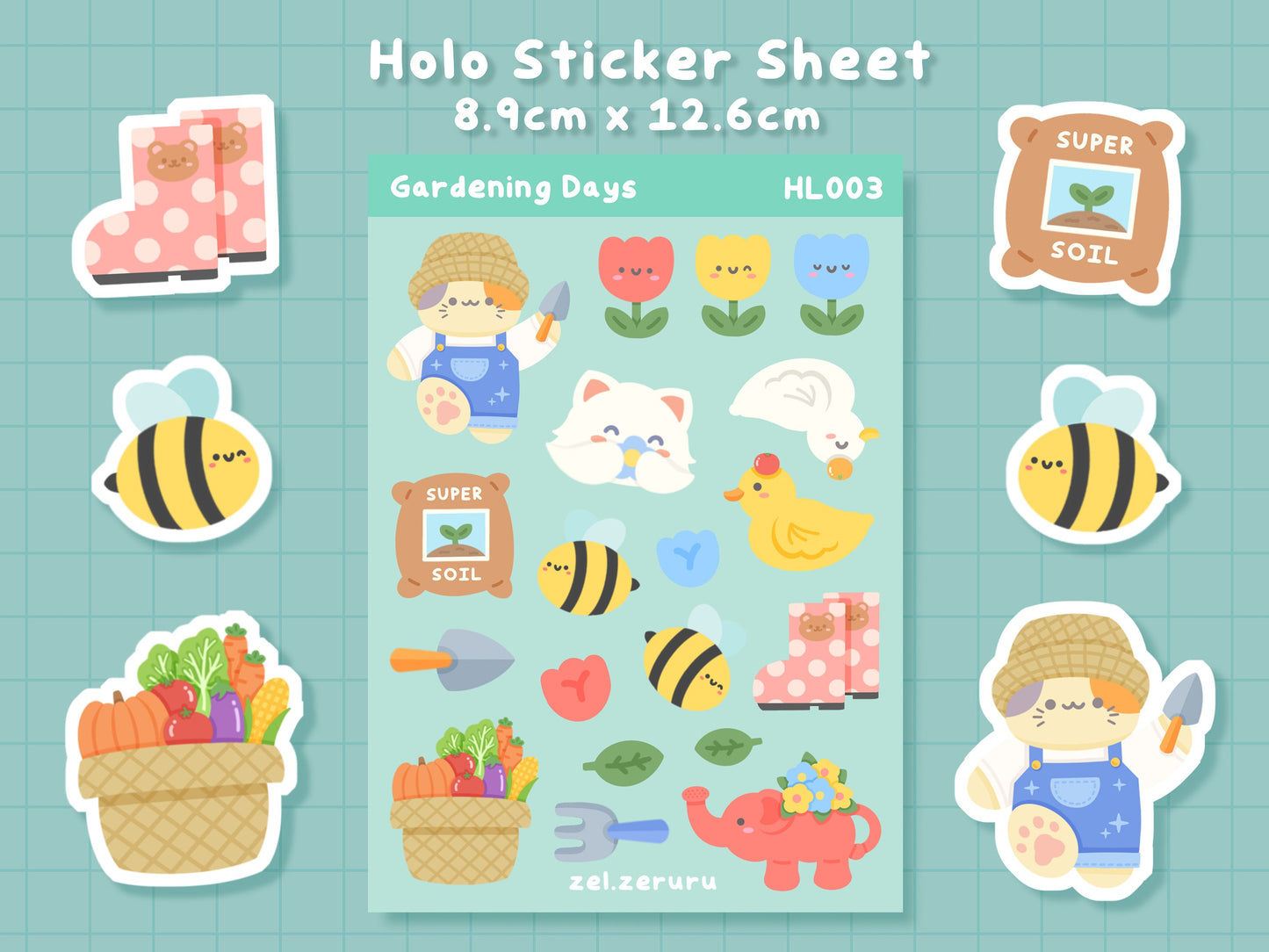 Gardening Days Sticker Sheet