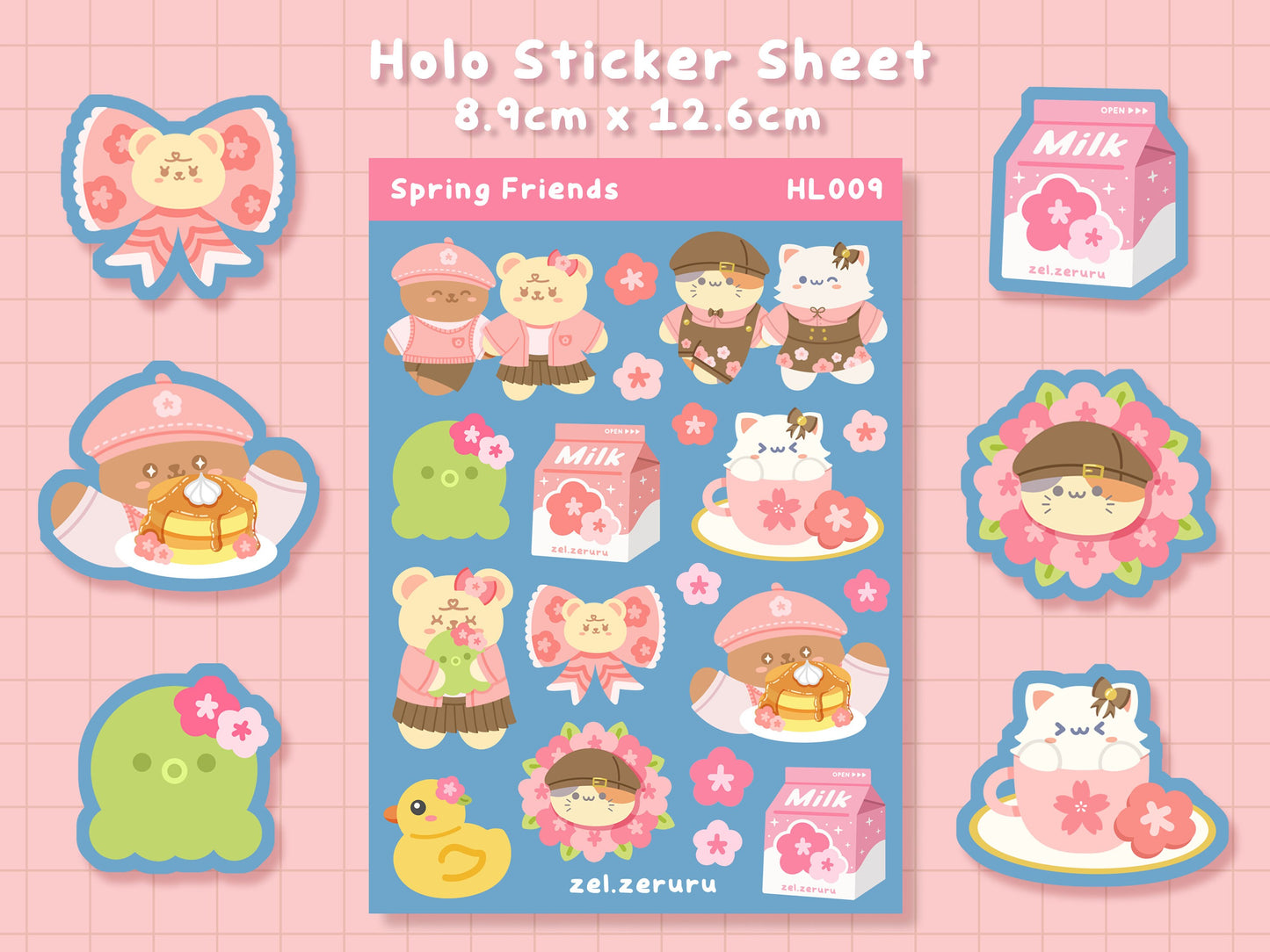 Spring Friends Sticker Sheet