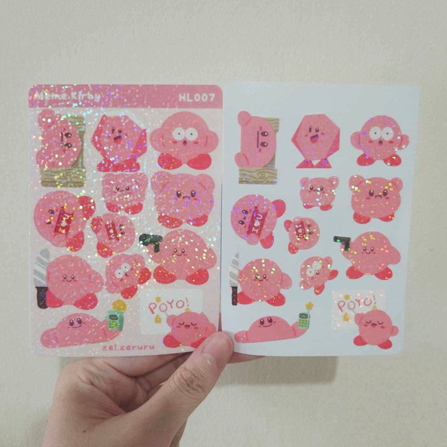 Meme Kirby Sticker Sheet